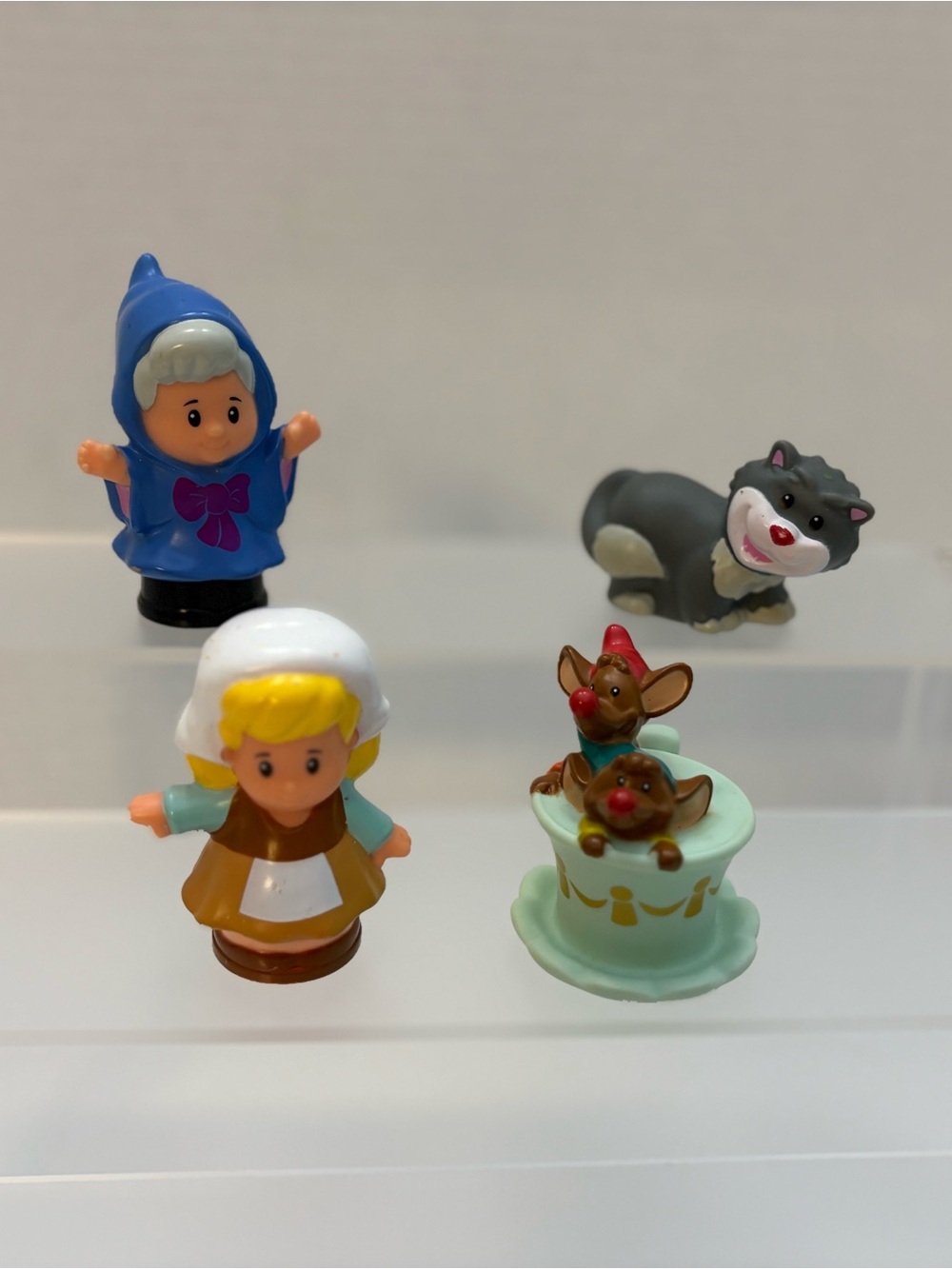 RARE Fisher-Price Little People Disney Cinderella & Friends COMPLETE Set